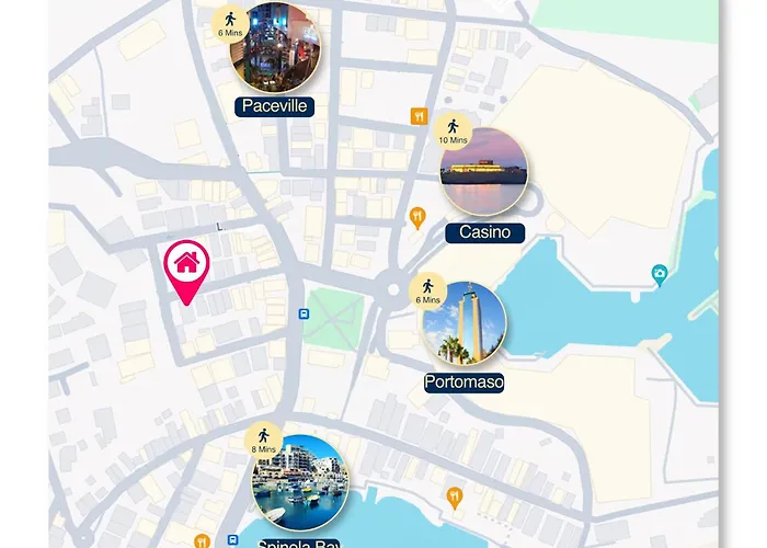 Super Location, St Julians, 2 Bedroom, Paceville 7 By Vaganza Appartement *